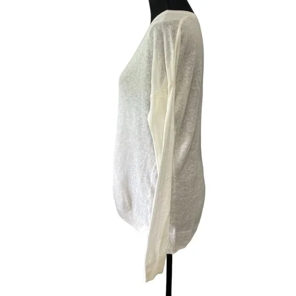 Madewell cream v-neck lightweight sweater - Picture 2 of 4